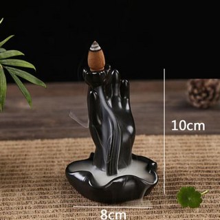 F 2023 핫 드래곤 향 버너 연기 역류 최고의 콘 홀더 미니 사무실 책상 집 장식 찻집, 10.Buddha Hand