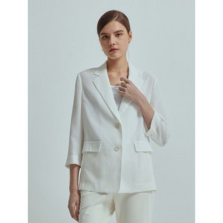 크로커다일레이디 아이보리 테일러드 7부 자켓 CLCMJK107