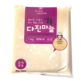 농우 급속냉동 다진마늘1kg frozen millled garlic, 2개, 1kg