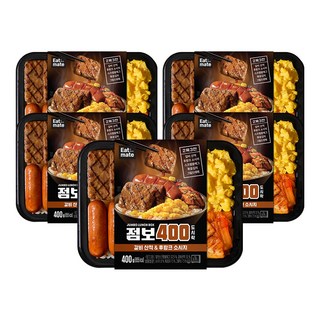 [랭킹닭컴] 잇메이트 점보 400 도시락 갈비산적&후랑크소시지, 5개, 400g