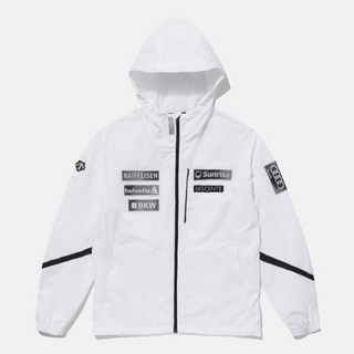 [데상트] M 자켓 IQC SO323SJK91-WHT 스위스 스키팀 후드형 우븐 자켓