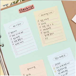 페이퍼리안 점착 메모지 분위기문구 체크리스트 9종 메이크-어-메모 노트, Note 4