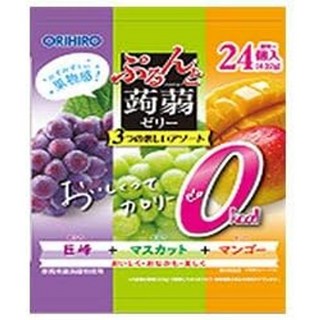 일본 오리히로 곤약젤리 거봉 샤인머스캣 망고맛 432g 12 봉지 12개 상품 이미지