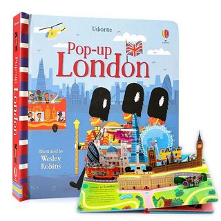 팝업 동화 그림책 골판지 색칠 활동 취침 시간 이야기 책 학습, 1개, 7. London