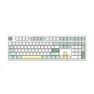 한성컴퓨터 OfficeMaster 8K 뽀송 유선 기계식 키보드 38g, 말차크림, GK787SE