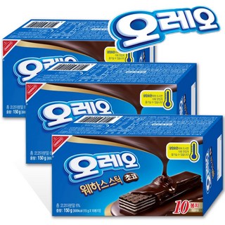 오레오 웨하스스틱 초코 150g, 3개