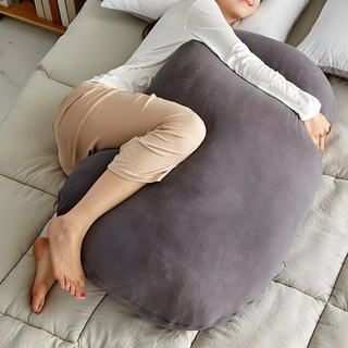 리브맘 쫀득이 모찌 애착 허리 쿠션, 차콜