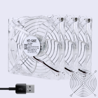 홈앤툴즈 미니피씨 공유기 저소음 120mm USB 쿨링팬