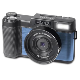 미놀타 30MP 디지털 카메라 7K 울트라 HD 비디오 3인치 180 LCD 화면 얼굴 인식 흔들림 방지 9가지 장면 모드 포토 버스트 CMOS 센서 32GB 카드 블루, Blue, 1개