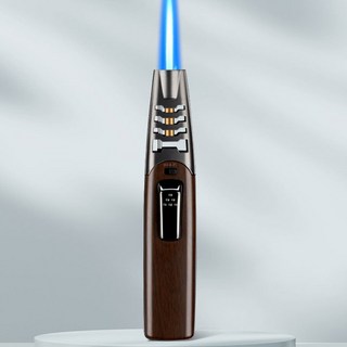 LED 테일 램프 후미등 자동차 LED 전조등 헤드라이트 담배 라이터 터보 건 바베큐, 나뭇결 회색, 1개