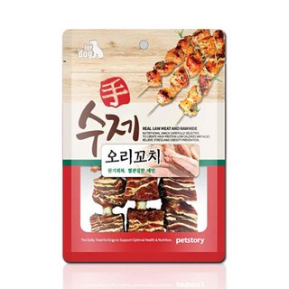 소형견 칭찬용 높은기호성 오리맛 애견간식 5개
