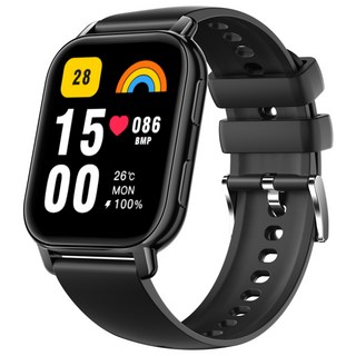통화가능 웨어러블 블루투스 스마트 워치 P5S 1.85인치, GPS + 블루투스, 4.7cm, 블랙