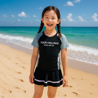 MLB키즈 공식 브랜드관 25SS 바시티 여아 3PCS 수영복 세트