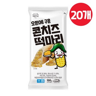 서울마님 콘치즈 떡마리, 20개, 100g