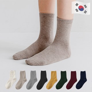 클래시코 프리미엄 여성용 골지 중목 양말 8켤레 16 싸다구양말 여성용 더 프리미엄 중목 무지 양말 8켤레