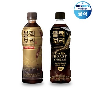 블랙보리 보리차 520ml 12개 + 다크로스트 520ml 12개, 없음, 1개