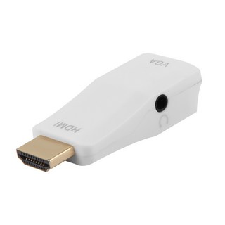 HDMI to VGA 오디오 변환 컨버터 젠더 NEXT-2411HVC, 넥스트유 NEXT-2411HVC, 1개