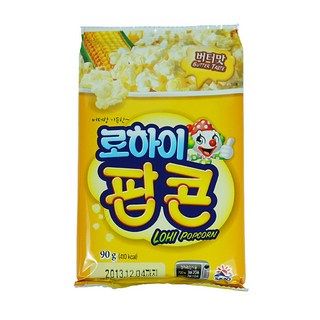 사조 로하이 팝콘 버터맛 90g, 12개