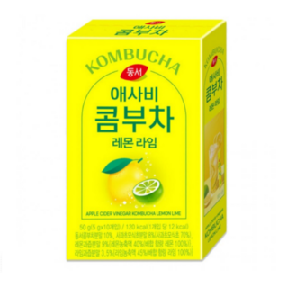 동서 애사비 콤부차 레몬 라임 (10일 챌린지), 5mg, 10개입, 1개