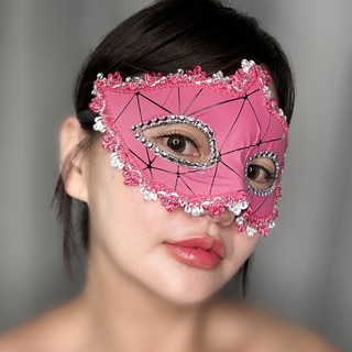 베네치아 무도회 레이스 가면, 1개, 3) 빨강