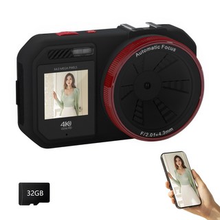 RUN기술 WiFi 4k 디지털 카메라 미니 셀프촬영