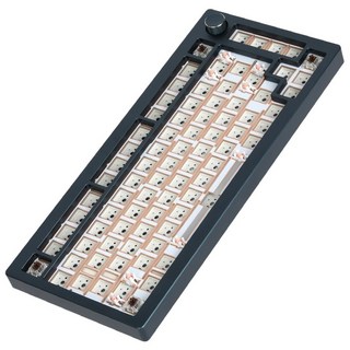 SPM AL82B 풀 알루미늄 핫스왑 커스텀 기계식 키보드 베어본 DIY키트, 피콕블루, -, 제조사축