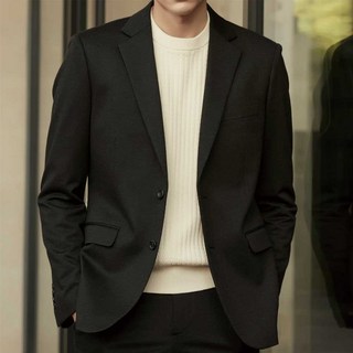 인터메조 캐주얼 사계절 베이직 울 혼방 수트 결혼식 하객룩