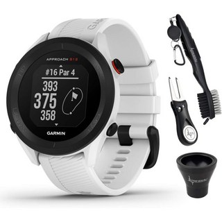 가민 어프로치 S12 프리미엄 GPS 골프워치 화이트와 웨어러블 4U 파워팩 번들, White + All-In-One Golf Tools, 1개