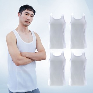 탑 2000# 남자 순면 쿨 모시런닝 4종세트