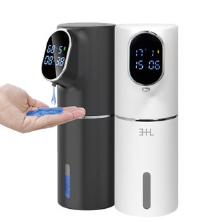 삼플라 스마트 디스플레이 자동 감지센서 충전식 젤타입 디스펜서 주방세제 손세정기 1개 블랙 상품 이미지