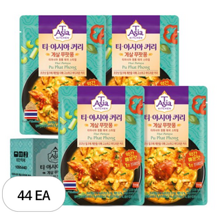 티아시아키친 게살 푸팟퐁 커리, 170g, 44개