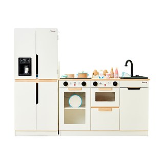 키앤비 물나오는 모더닉 원목 주방놀이 세트 스노우화이트 1개 상품 이미지