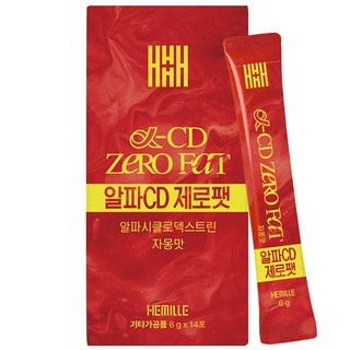 헤밀레 알파CD 알파시클로덱스트린 제로팻 자몽맛 에이드 3000mg함유, 1개, 14회분