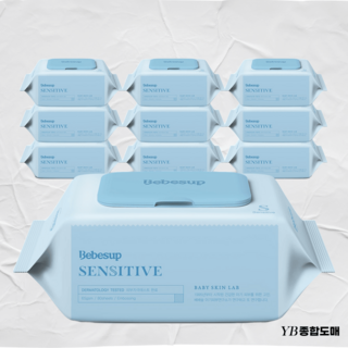 베베숲 센시티브 엠보싱 물티슈 캡형, 20개