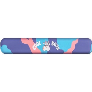 귀여운 프라홈 강아지 마우스패드 & 키보드 메모리폼 쿠션 – 불독 디자인 36cm 키보드 패드, 실리콘 손목 보호 받침대 1개 트리와팜레스트