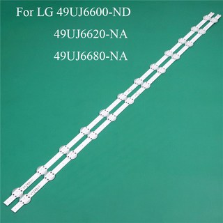 LG 호환 49UJ6600-ND 49UJ6620-NA 49UJ6680-NA LED 바 백라이트 스트립 라인 눈금자 V1749L1 2862A 용 TV 조명 부품 교체, [01] 1Set-4 Piece