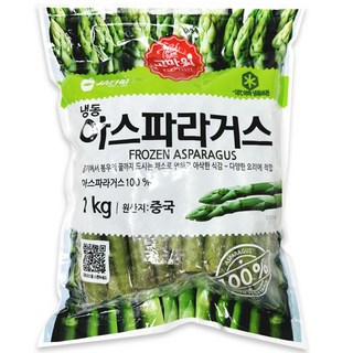 냉동 아스파라거스 1KG 큰사이즈, 1개
