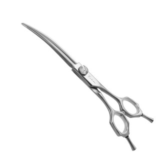 바비온 반려동물 ML 30도 커브 미용가위 17.9cm M4-651C, 1개