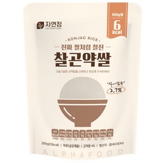 자연정 찰곤약쌀 200g 30개