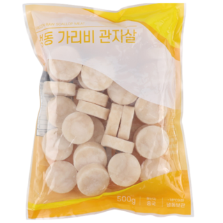 훈훈수산 손질 가리비 관자 500g(35-40미 내외), 1개