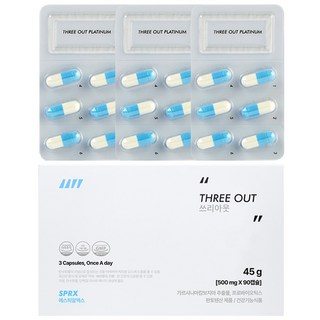 SPRX 슈퍼엑스 쓰리아웃 탄수화물컷팅 특허 가르시니아 다이어트 체지방컷팅 칼로리컷, 1박스, 90정
