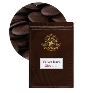 파베글라스 벨벳 다크 커버춰 리얼 초콜릿 58%, 400g, 1개