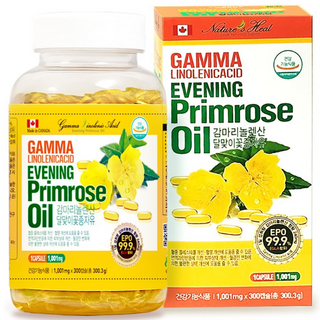 [네이처스힐]캐나다직수입 감마리놀렌산 달맞이꽃종자유 (1001mg * 300캡슐) 'Evening Primrose Oil', 300정, 1개