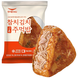 한우물 참치김치 구운주먹밥 100g, 20개