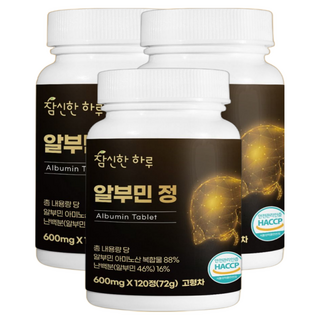 참신한하루 알부민 먹는 고함량 영양제 3통 12개월분, 3개