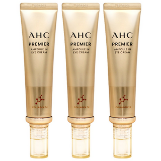 최신상 시즌 11 AHC 프리미어 앰플 인 콜라겐T4 아이크림 40ml + 실크테라피 샘플 증정, 3개