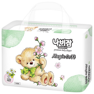 나비잠 기저귀 매직소프트 밴드 1팩, 44매, 소형(S)