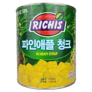 (주)동서 파인애플청크 캔, 3.062kg, 1개