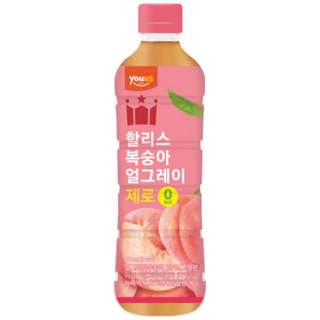유어스 할리스 복숭아 얼그레이 대용량 편의점 음료, 24개, 500ml