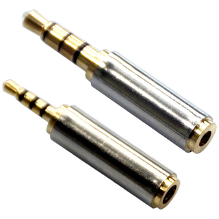 삼항LED 3.5mm 2.5mm 4극 변환젠더, 3.5(암) to 2.5(수)